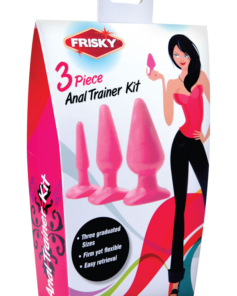 Frisky Anal Trainer Kit Pink 3 Plugs Per Set