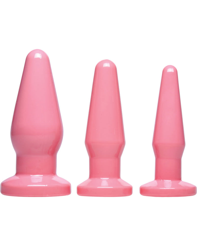 Frisky Anal Trainer Kit Pink 3 Plugs Per Set