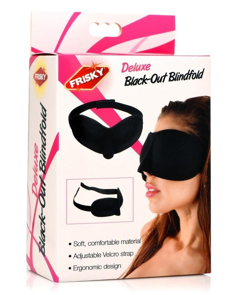Antifaz Frisky Deluxe Black-out, color negro