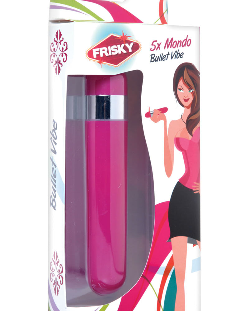 Frisky 5x Mondo Bullet Vibe Pink 6 Inch