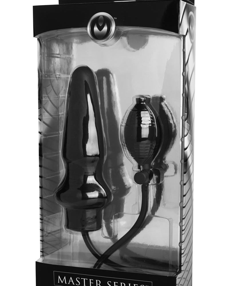 Master Series Expand XL Inflatable Anal Plug Black 6 Inches