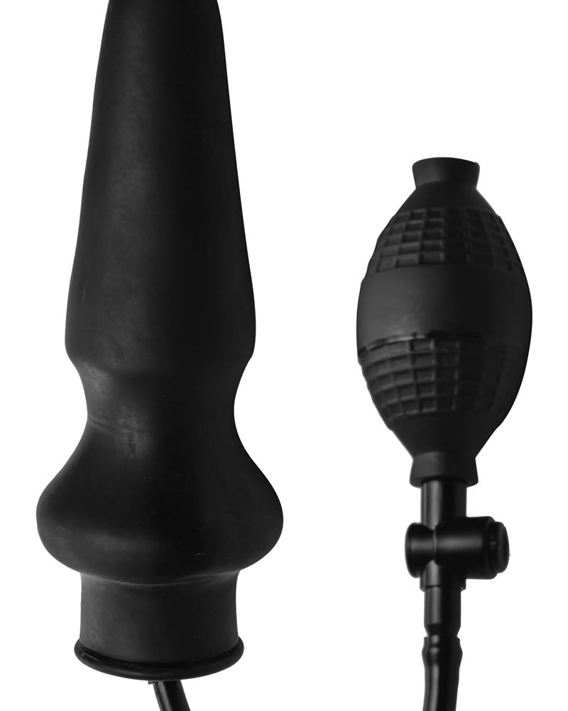 Master Series Expand XL Inflatable Anal Plug Black 6 Inches