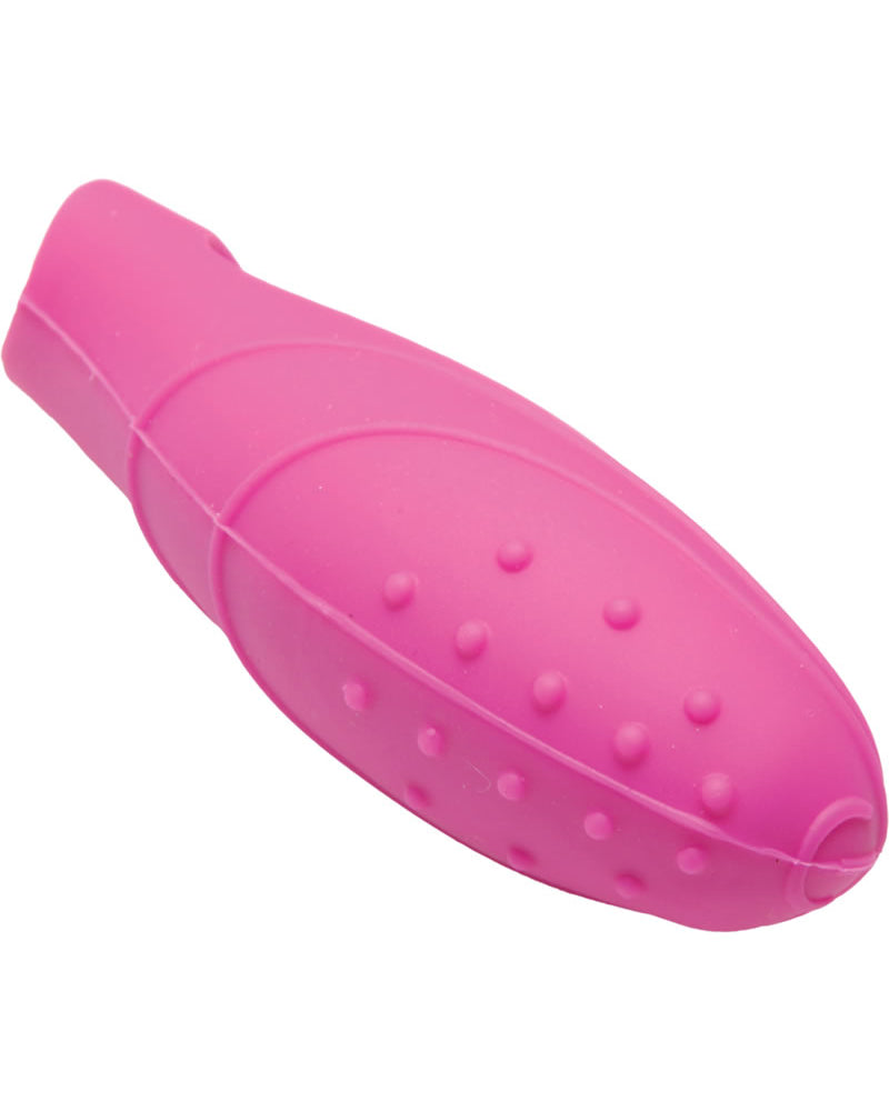 Frisky Bang Her Gspot Silicone Finger Vibe Waterproof Pink 3 Inch