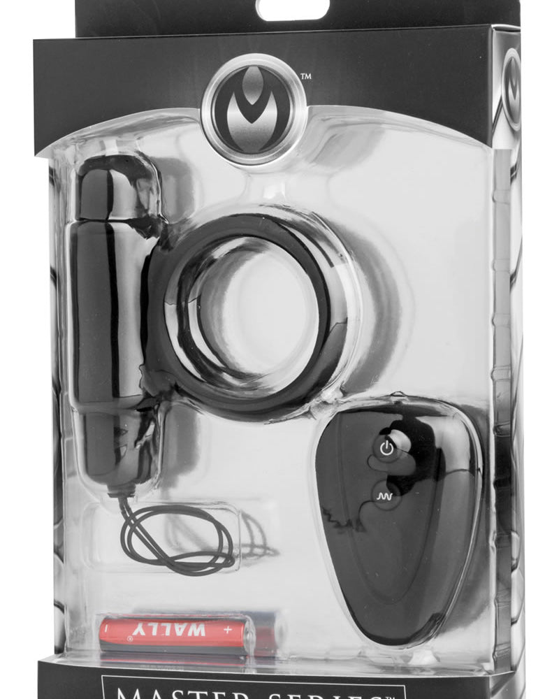 Master Series Incite Silicone Cock Ring Waterproof Black