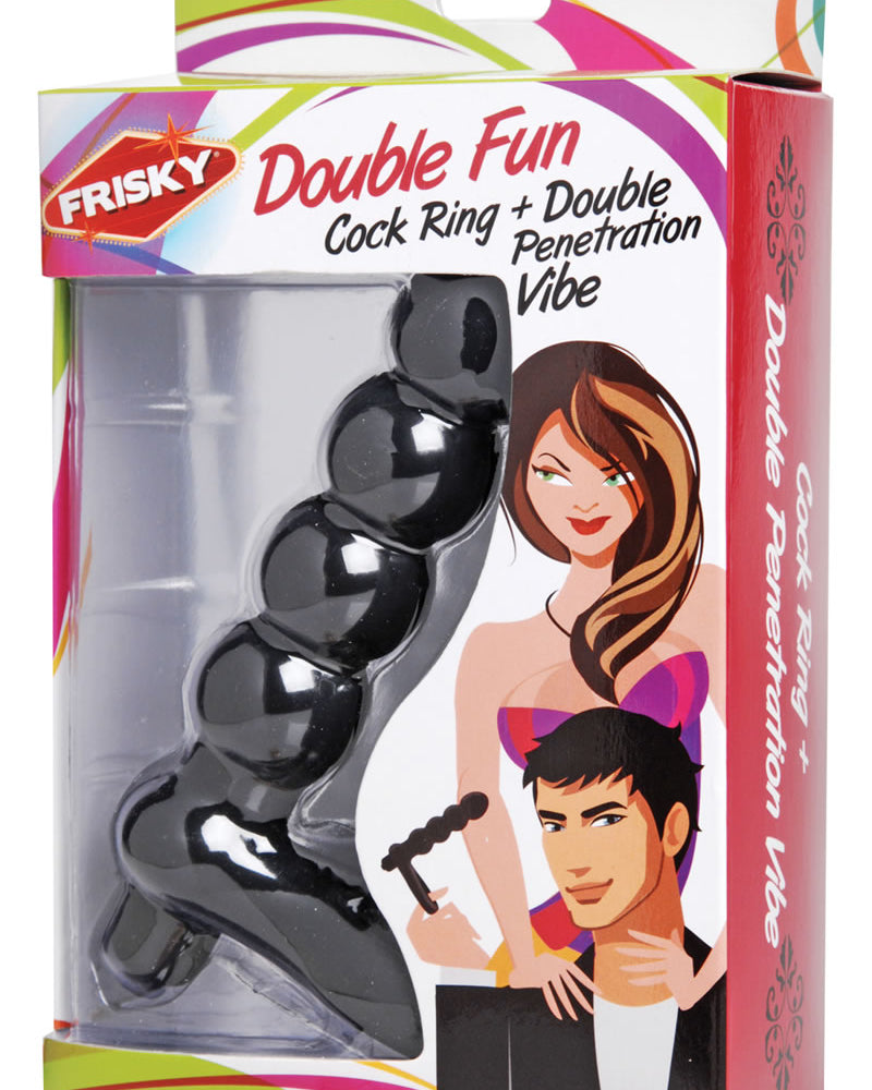 Double Fun C-ring With Double Penetration Vibe