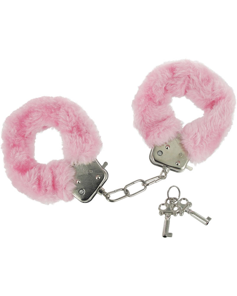 Esposas de piel rosa atrapadas en caramelos