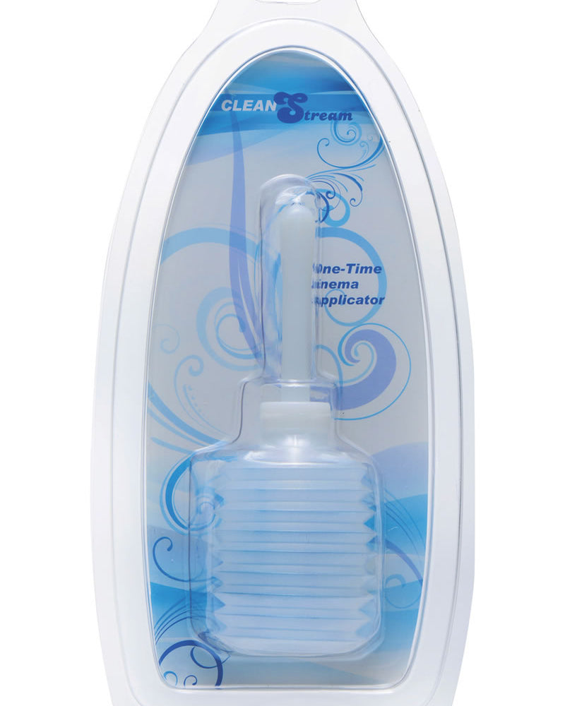 Aplicador de enema de un solo uso Clean Stream transparente