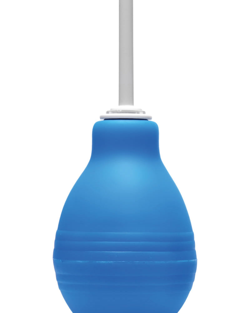 Pera para enema Clean Stream de 8 onzas de color azul