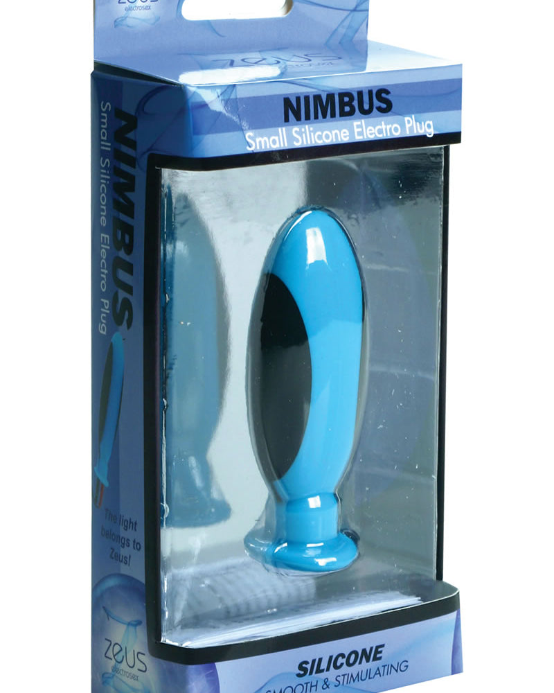 Tapón eléctrico de silicona Zeus Nimbus Petite de 3 pulgadas en color azul