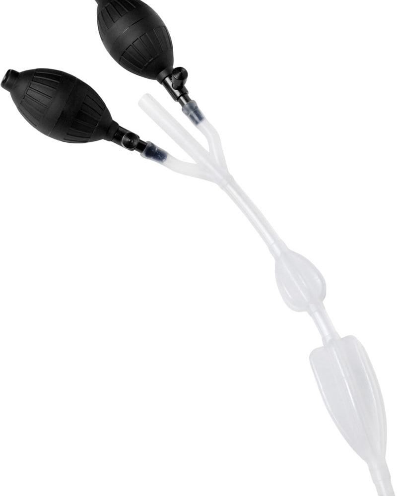 Sistema de enema inflable de silicona con doble bulbo estilo Bardex de Clean Stream