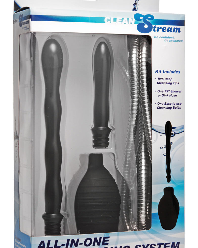 Kit de sistema de limpieza todo en uno Clean Stream negro