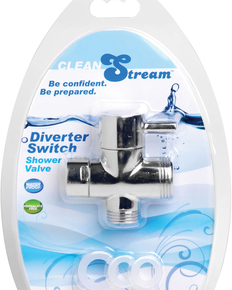 Accesorio de válvula de ducha con interruptor desviador de enema Clean Stream de metal