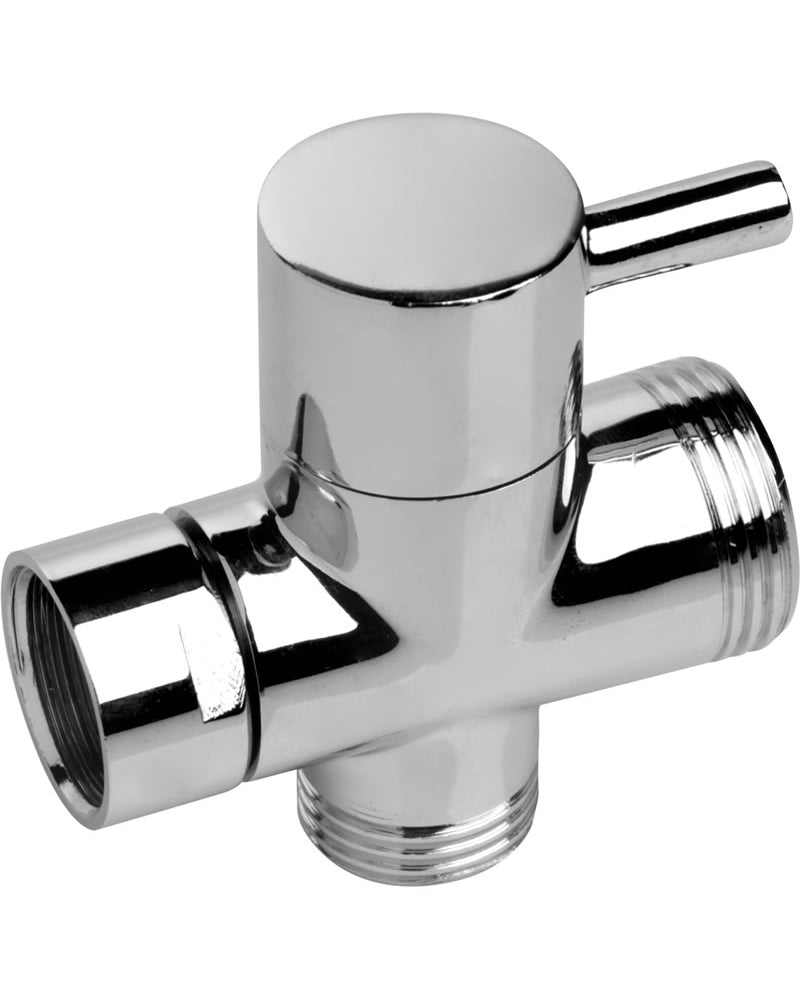 Accesorio de válvula de ducha con interruptor desviador de enema Clean Stream de metal