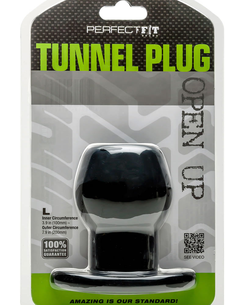 Perfect Fit Tunnel Plug Black Large