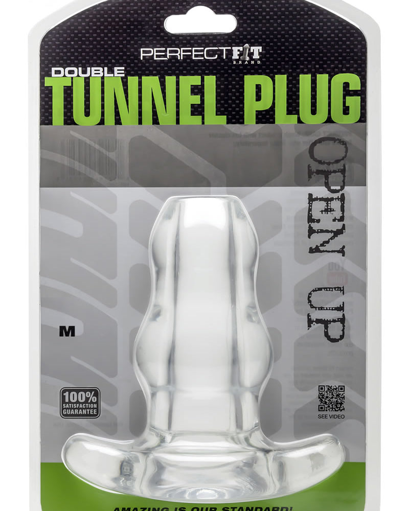 Perfect Fit Double Tunnel Plug Clear Medium