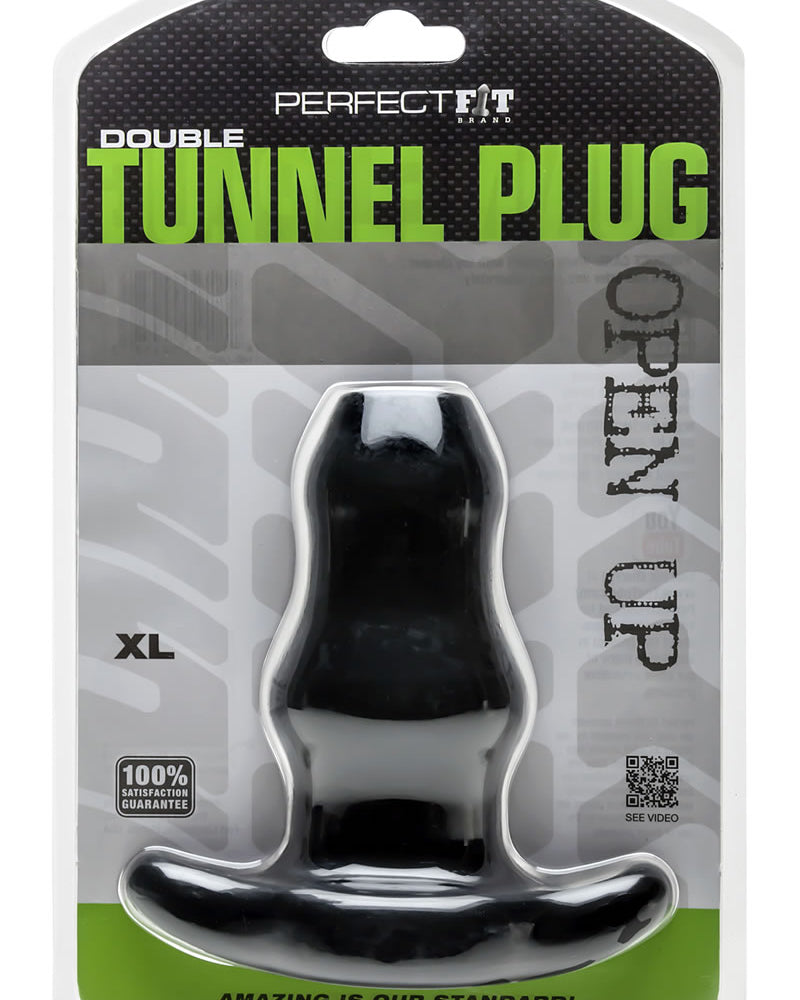 Perfect Fit Double Tunnel Plug Black XL