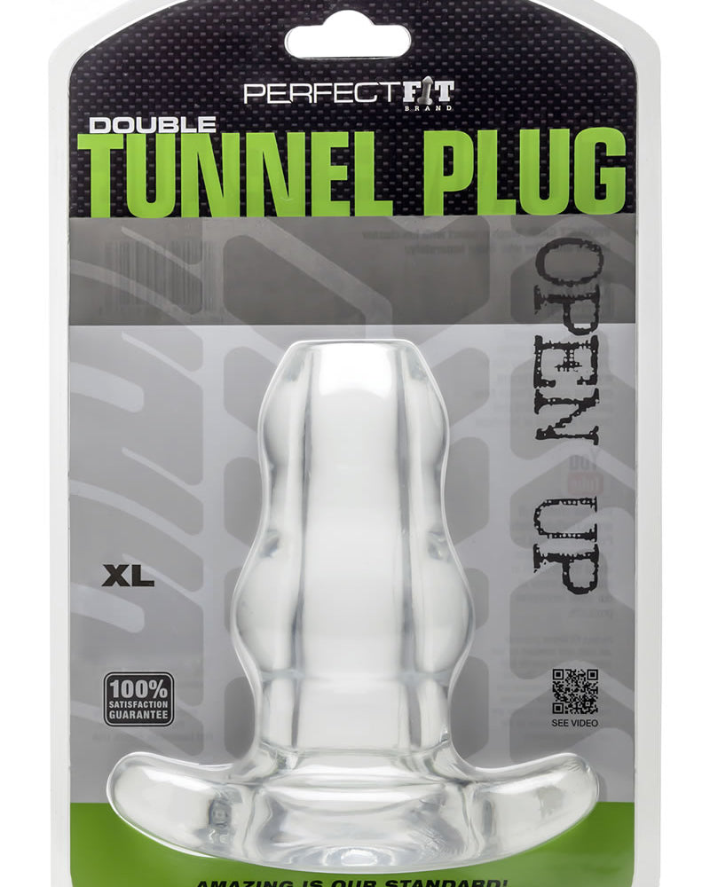 Perfect Fit Double Tunnel Plug Clear XL