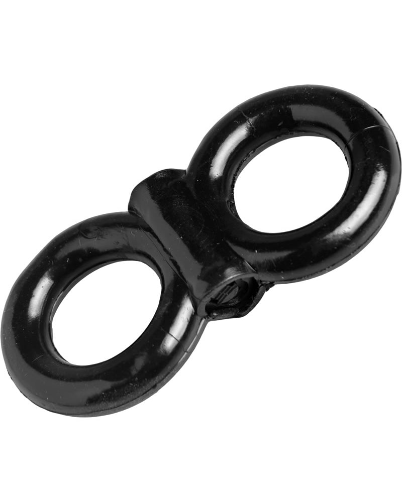 Trinity Vibes Vibrating Dual Cock Ring Black