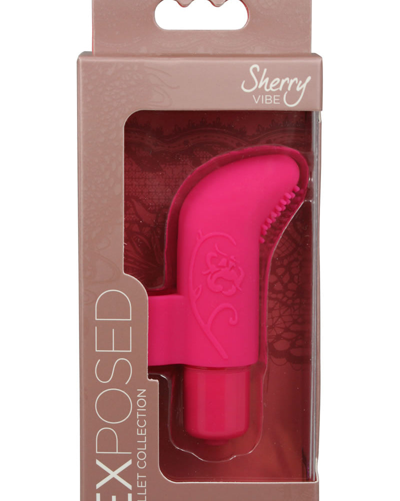 Exposed Sherry Silicone Vibe Bullet Raspberry 3.25 Inch