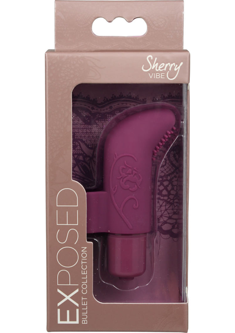 Exposed Sherry Silicone Vibe Bullet Plum 3 Inch