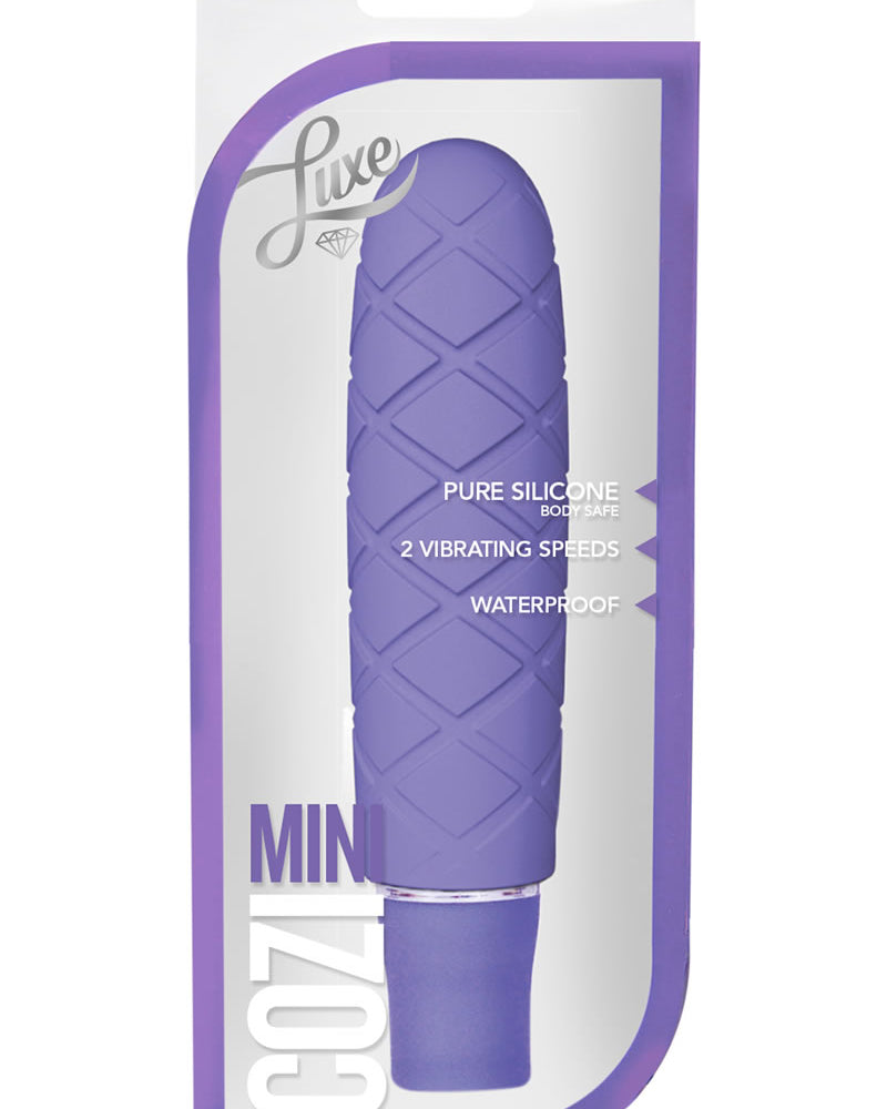 Luxe Cozi Mini vibrador de silicona impermeable Bígaro 4,75 pulgadas