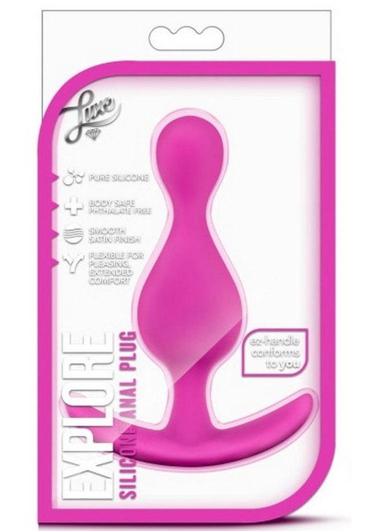 Luxe Explore Anal Silicone Fuchsia
