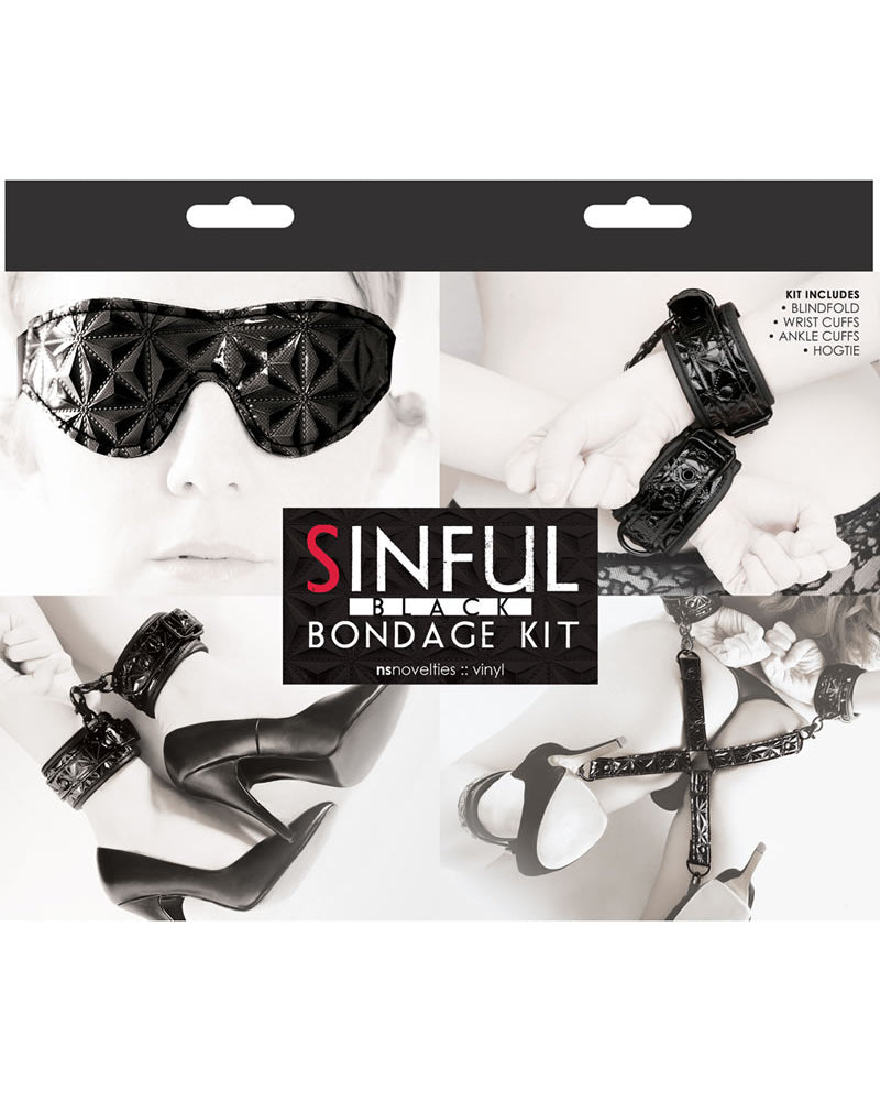 Kit de vinilo Bondage Sinful en color negro