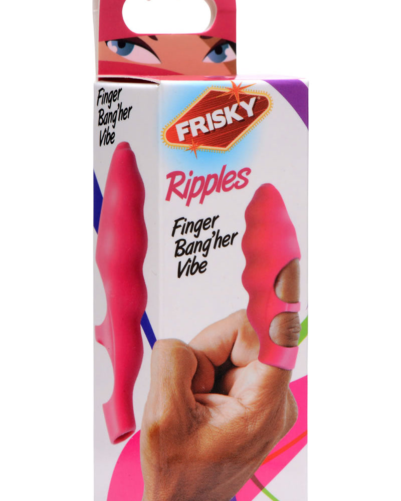 Frisky Ripples Finger Bang`her Vibe Silicone Pink