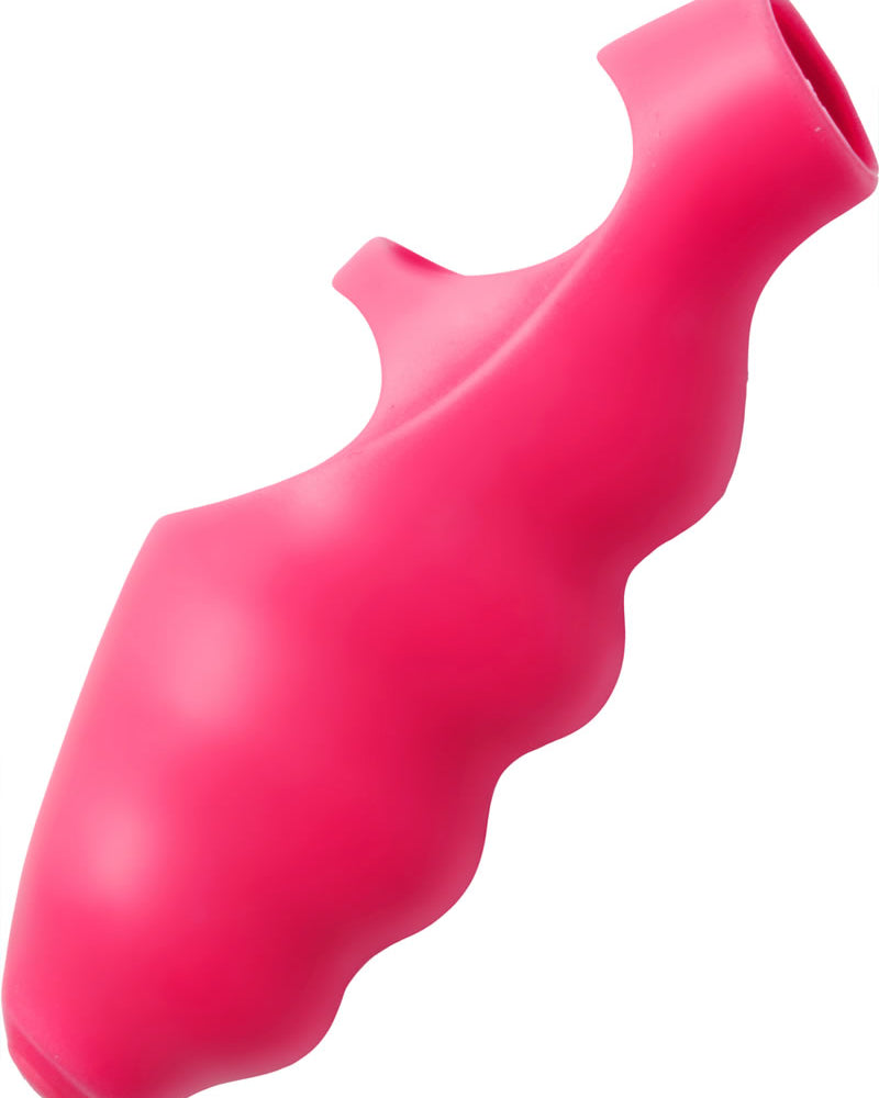 Frisky Ripples Finger Bang`her Vibe Silicone Pink