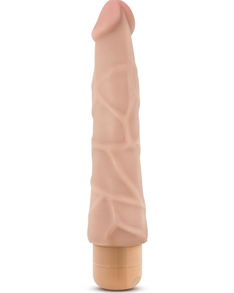 Vibrador realista Dr. Skin Cock Vibe 01 a prueba de salpicaduras, natural, 9 pulgadas
