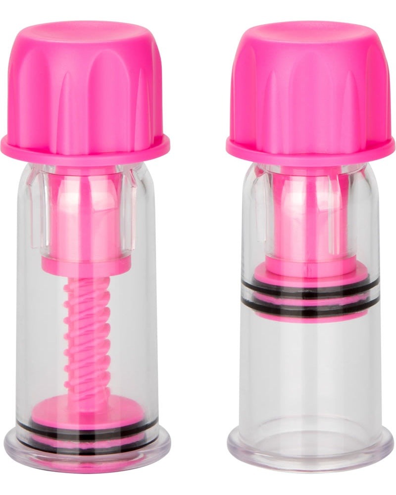 Succionadores de pezones al vacío de color rosa