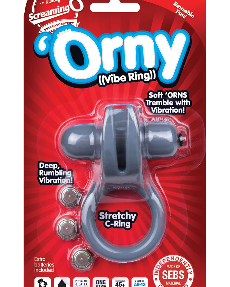 Orny Reuseable Ring Vibe Latex Free Waterproof Grey