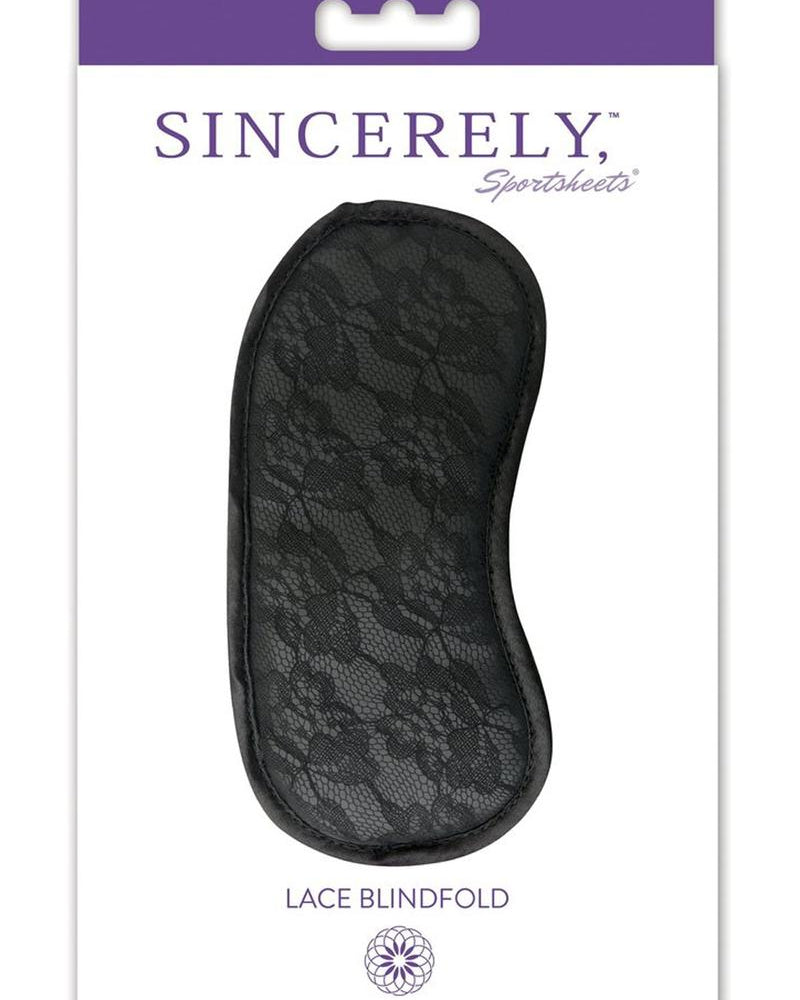 Antifaz de encaje de medianoche negro