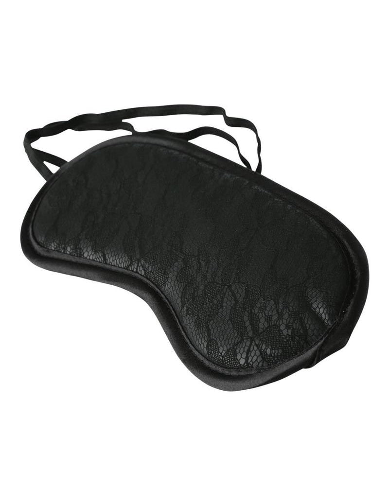 Antifaz de encaje de medianoche negro