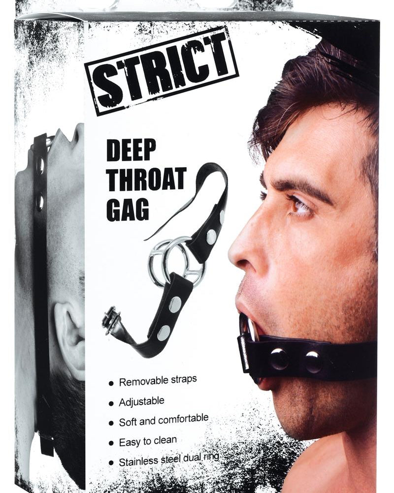 Mordaza de garganta profunda estricta negra