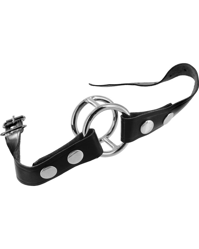 Mordaza de garganta profunda estricta negra