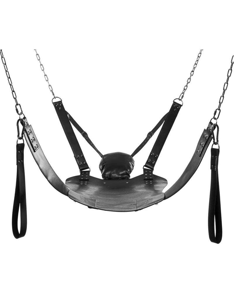 Correa de cuero ajustable Strict Extreme negra con forro