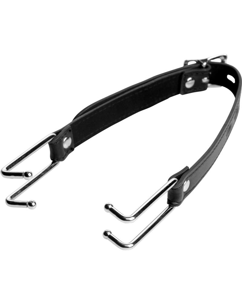 Separador de boca con gancho de garra estricta, color negro