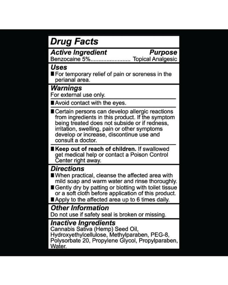 Butt Eze Anal Desensitizing With Hemp 2oz