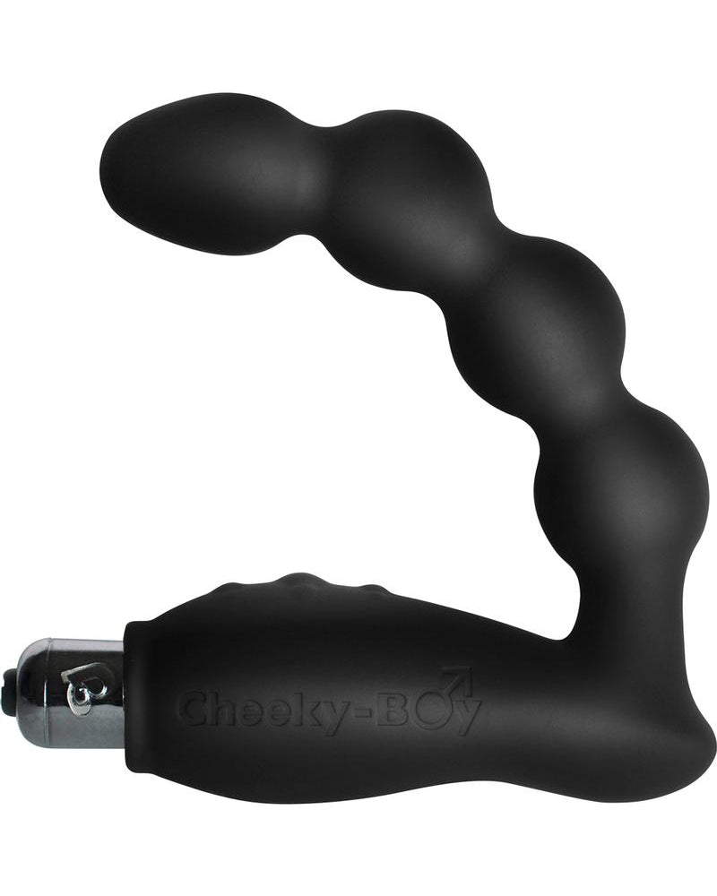 Cheeky-Boy Intense - Vibrador recargable de silicona de 10 velocidades, resistente al agua, color negro
