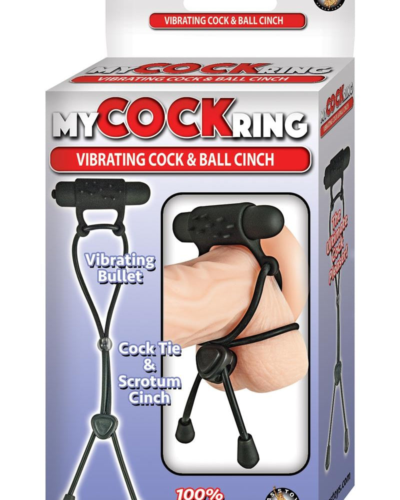 My Cock Ring Vibe Cock and Ball Cinch Black