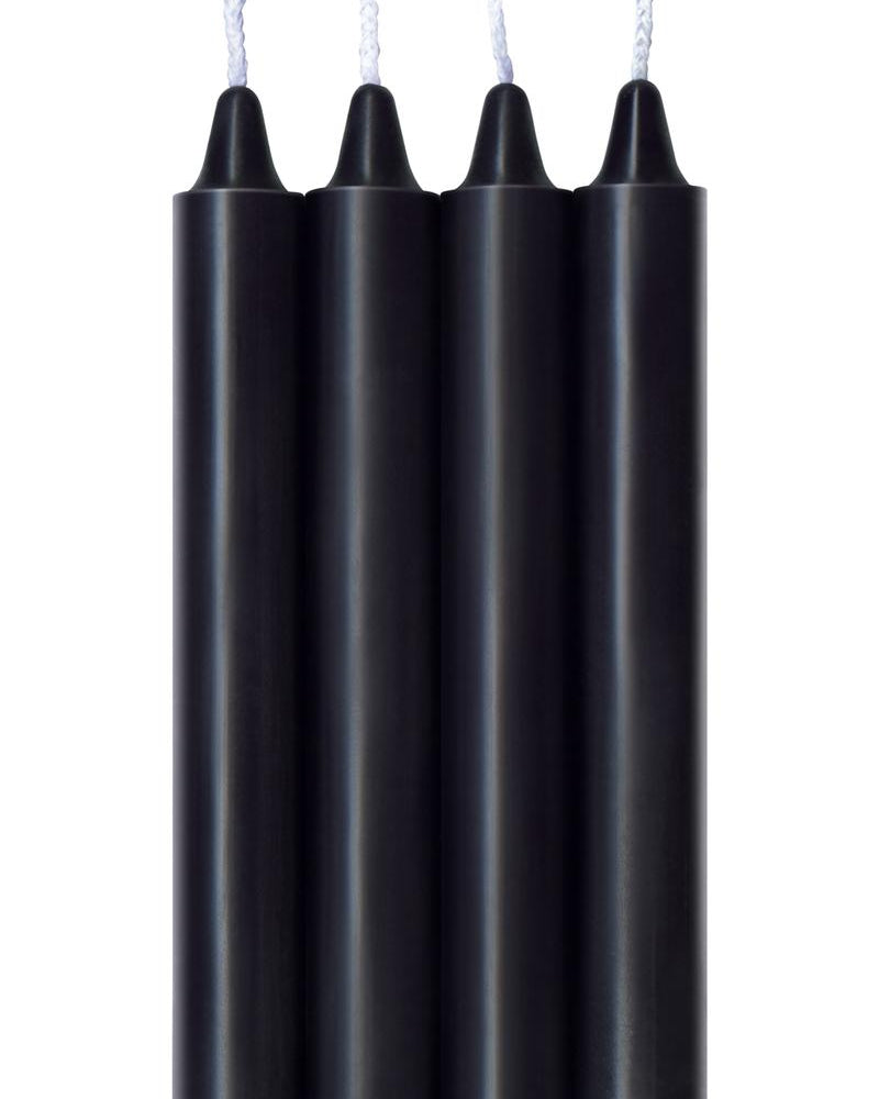 Velas de goteo cálidas Make Me Melt, color negro azabache, paquete de 4