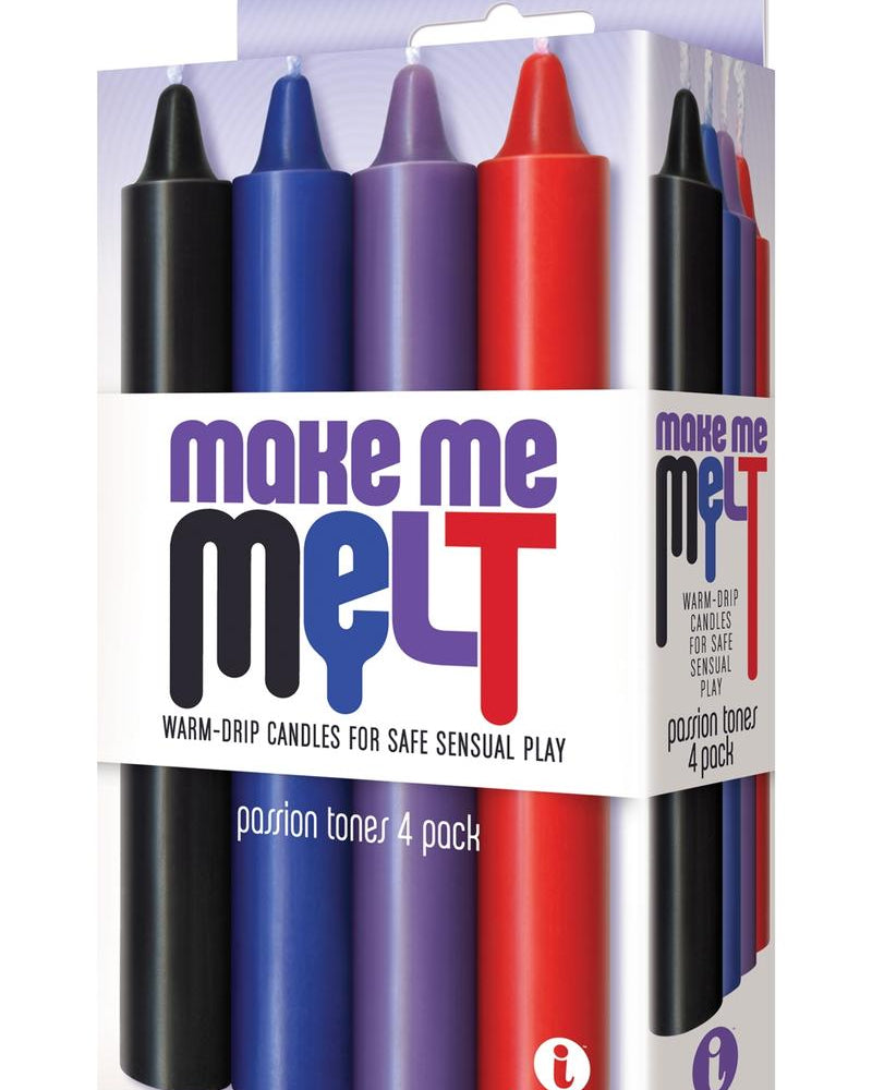 Velas de goteo cálidas Make Me Melt Passion Tones, paquete de 4