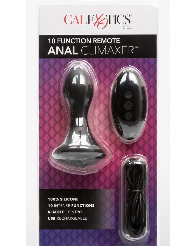 Remote Anal Silicone Climaxer  - Black