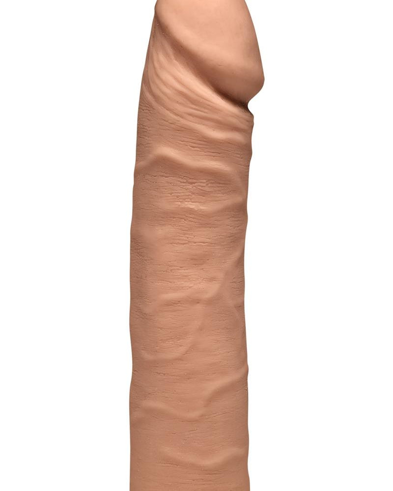 El D Double D Ultraskin Realistic Double Dong Caramel de 16 pulgadas