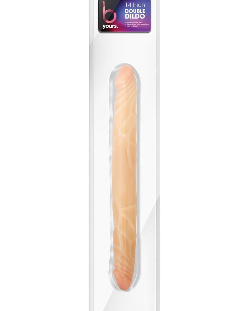 B Yours Doble Dildo Beige 14 Pulgadas