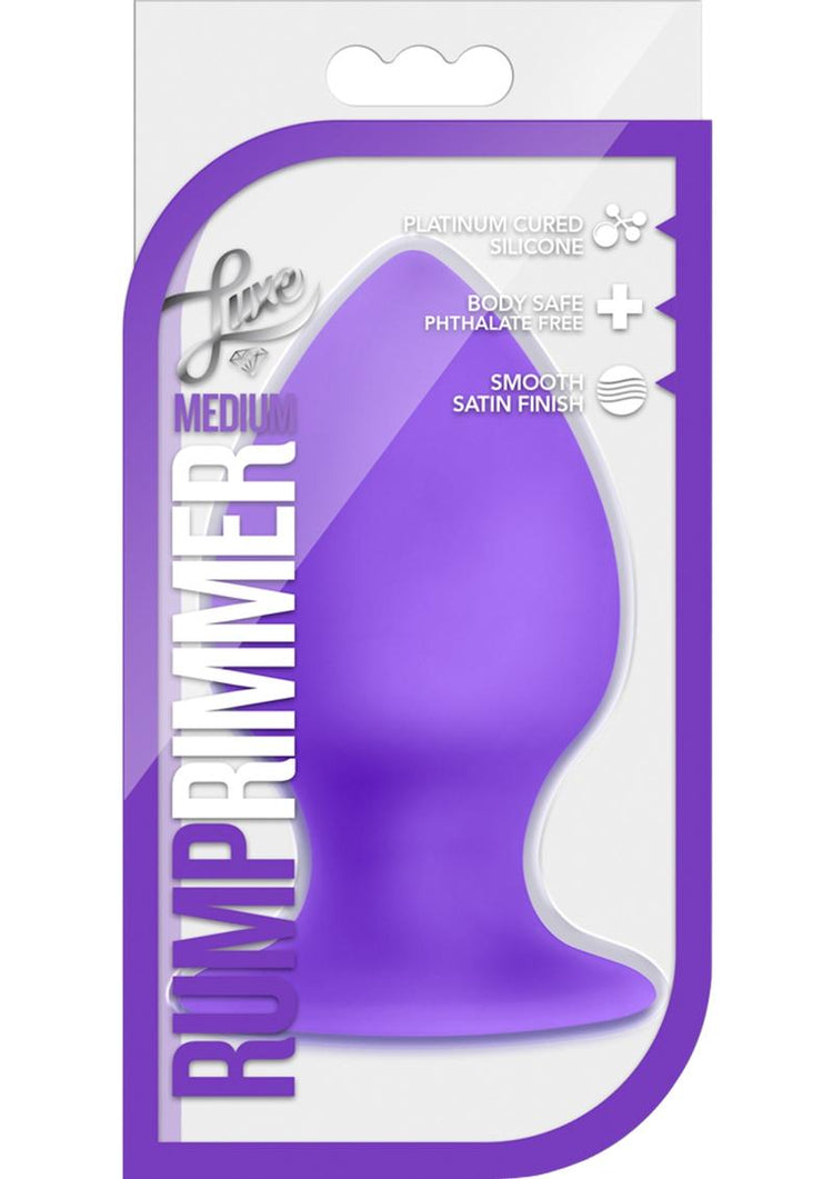 Luxe Rump Rimmer Silicone Anal Plug Medium Purple