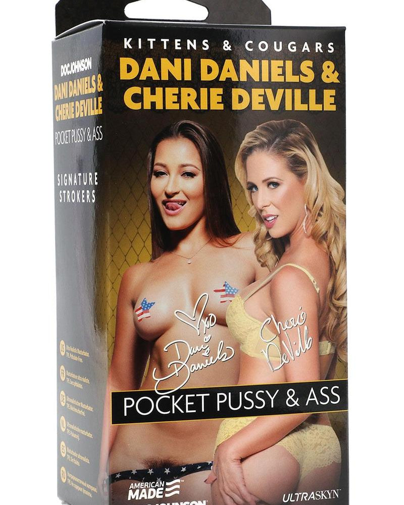 All Star Porn Stars - Dani Daniels y Cherie DeVille doble penetración en el coño y el culo
