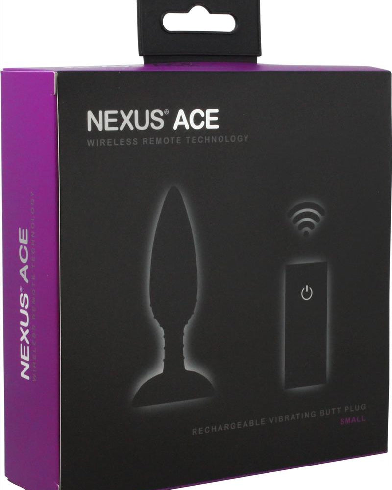 Ace Remote Control Vibrating Plug Small - Black