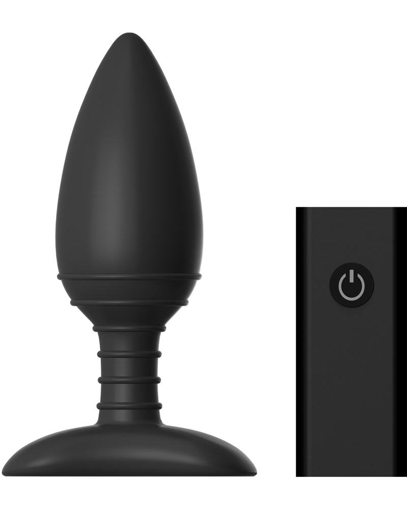 Ace Remote Control Vibrating Plug Medium - Black